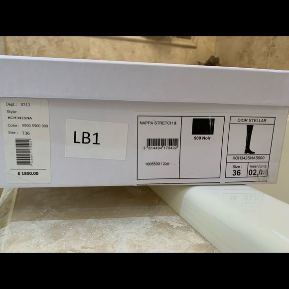 Dior Nappa Stretch Over Knee Boot - Picture 6 of 7